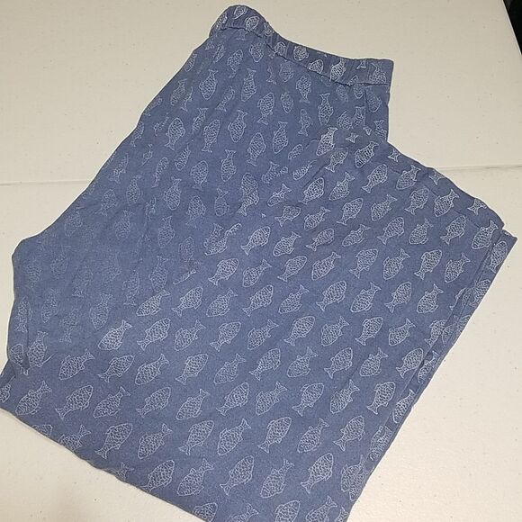 Coldwater Creek fish design capris size 8P - Picture 1 of 6